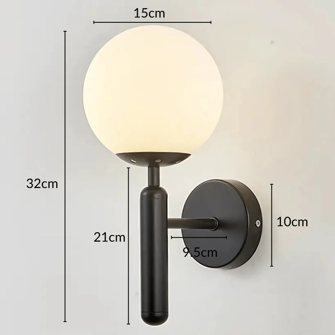 Bauer - Black Wall Light - Image 6