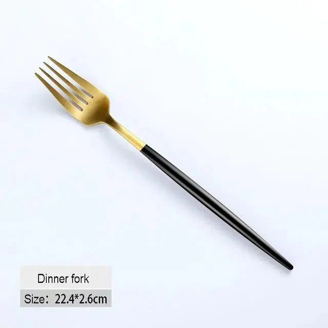 Black + Gold Cutlery Set - Image 10