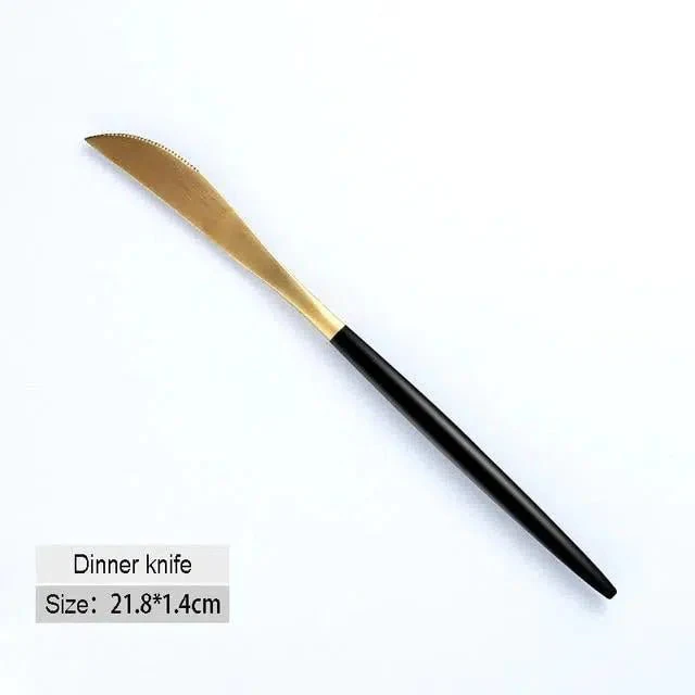 Black + Gold Cutlery Set - Image 11