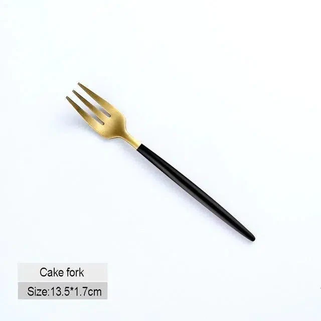 Black + Gold Cutlery Set - Image 8