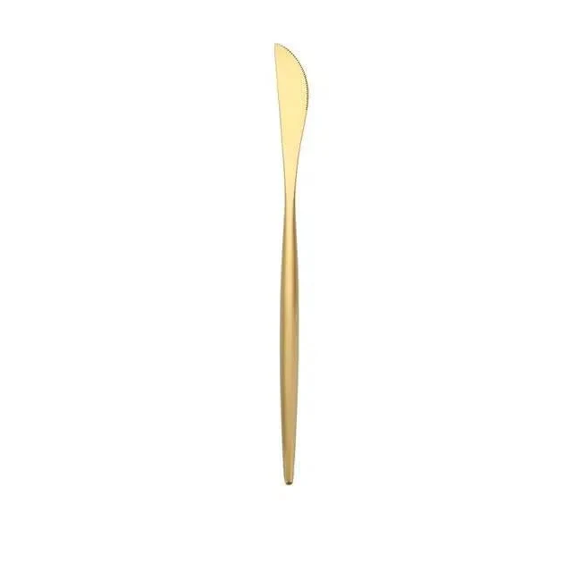Brushed Gold Cutlery Set - Image 13