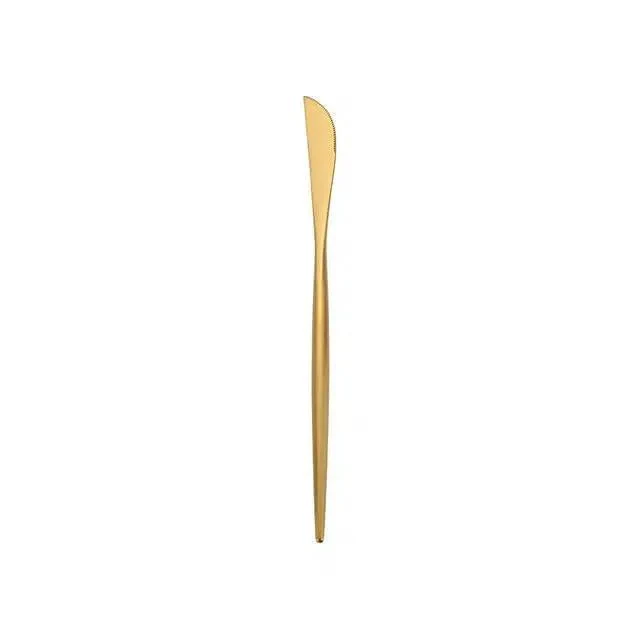 Brushed Gold Cutlery Set - Image 14