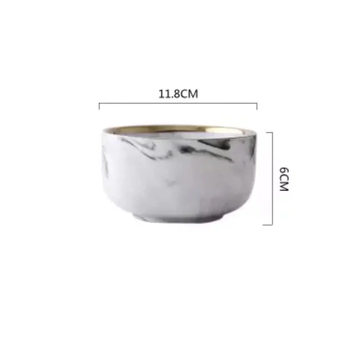 Marble Pattern Porcelain Plate Set - Image 6