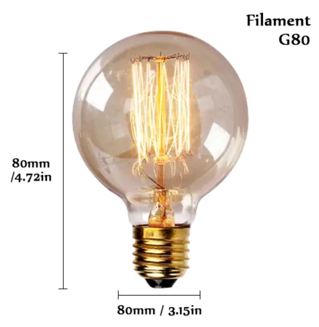 Vintage E27 Filament Light Bulbs - Image 3