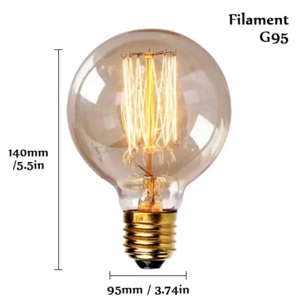 Vintage E27 Filament Light Bulbs - Image 4