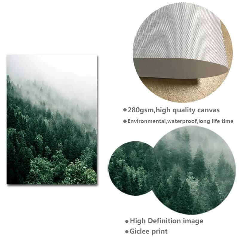 Foggy Forest Print - Image 7