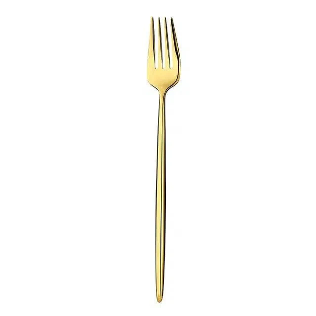 Polished Gold Cutlery Set - Image 8