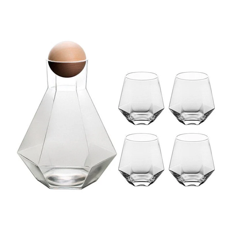 Hexagonal glass Pitcher set - Image 18