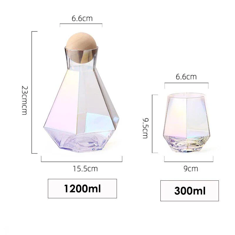 Hexagonal glass Pitcher set - Image 22