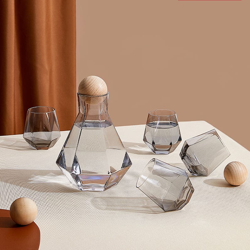 Hexagonal glass Pitcher set - Image 5