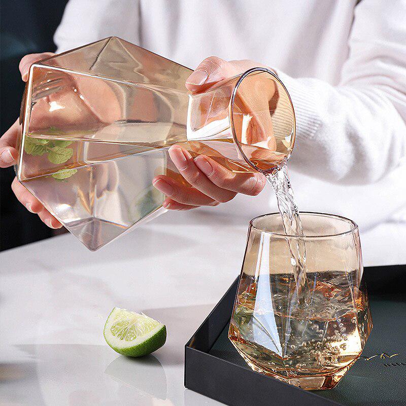 Hexagonal glass Pitcher set - Image 7