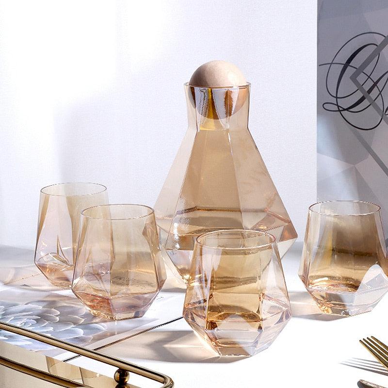 Hexagonal glass Pitcher set - Image 9