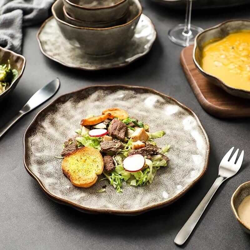 Irregular Stone Grain Bowls + Plates - Image 4