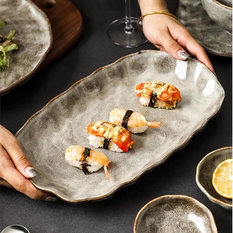 Irregular Stone Grain Bowls + Plates - Image 5