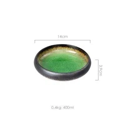 Japanese Glaze Ceramic Plates - Image 10