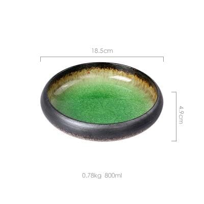 Japanese Glaze Ceramic Plates - Image 11