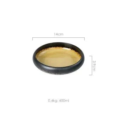 Japanese Glaze Ceramic Plates - Image 6