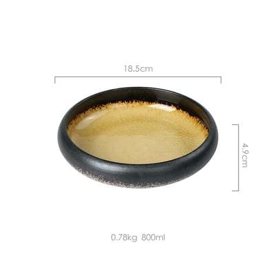 Japanese Glaze Ceramic Plates - Image 7