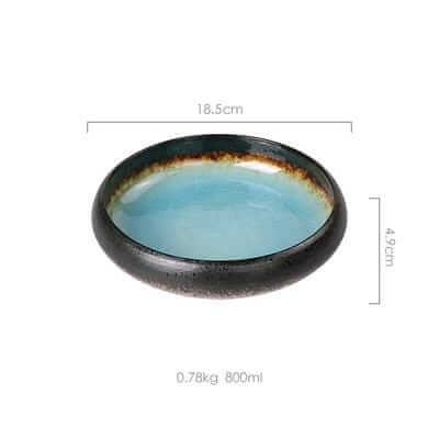 Japanese Glaze Ceramic Plates - Image 9