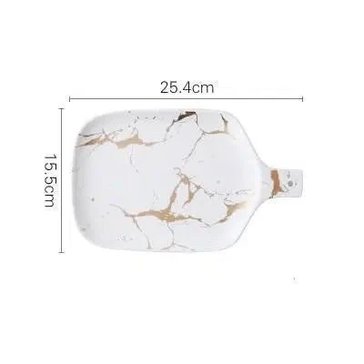 Marble Glaze Ceramic Party Tableware - Image 10