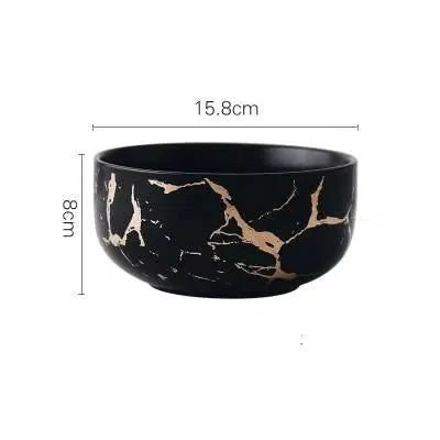 Marble Glaze Ceramic Party Tableware - Image 12