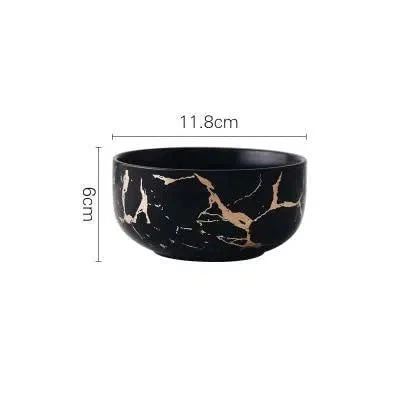 Marble Glaze Ceramic Party Tableware - Image 17