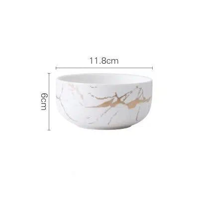 Marble Glaze Ceramic Party Tableware - Image 19