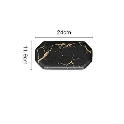 Marble Glaze Ceramic Party Tableware - Image 21