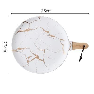 Marble Glaze Ceramic Party Tableware - Image 22