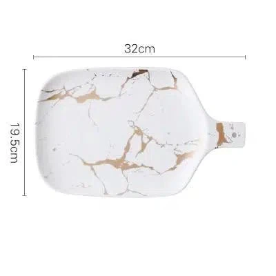 Marble Glaze Ceramic Party Tableware - Image 24