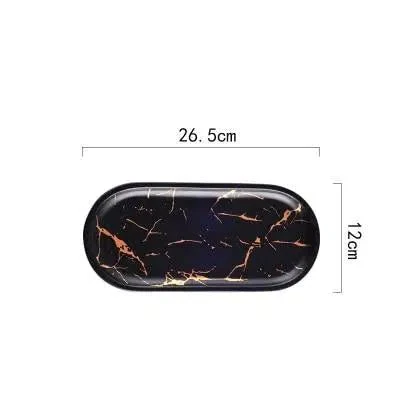 Marble Glaze Ceramic Party Tableware - Image 5