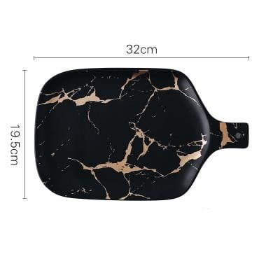 Marble Glaze Ceramic Party Tableware - Image 6