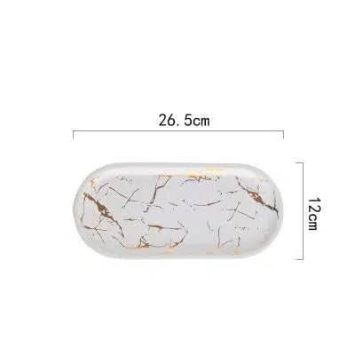 Marble Glaze Ceramic Party Tableware - Image 7
