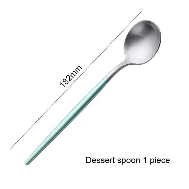 Mint Green + Gold Cutlery Set - Image 11