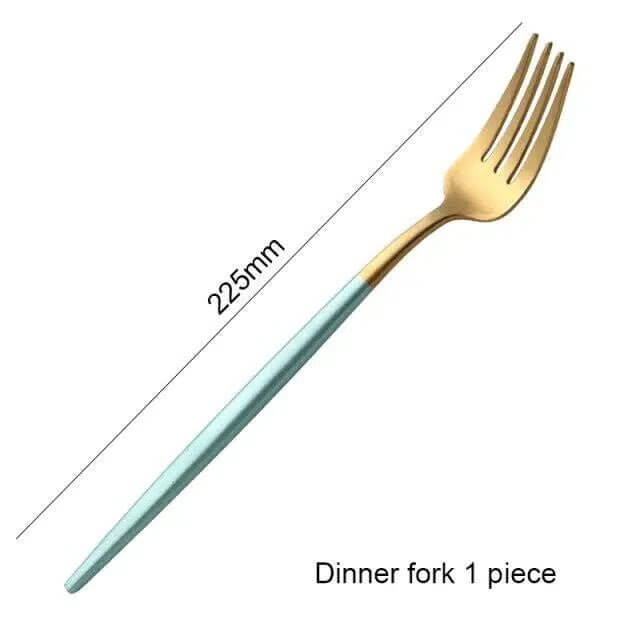 Mint Green + Gold Cutlery Set - Image 14