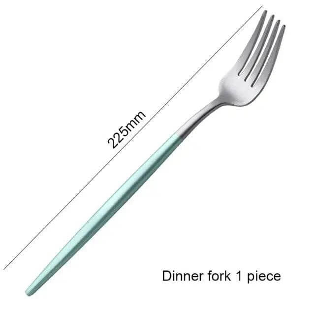 Mint Green + Gold Cutlery Set - Image 15