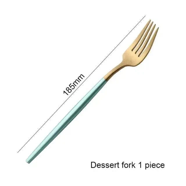 Mint Green + Gold Cutlery Set - Image 16