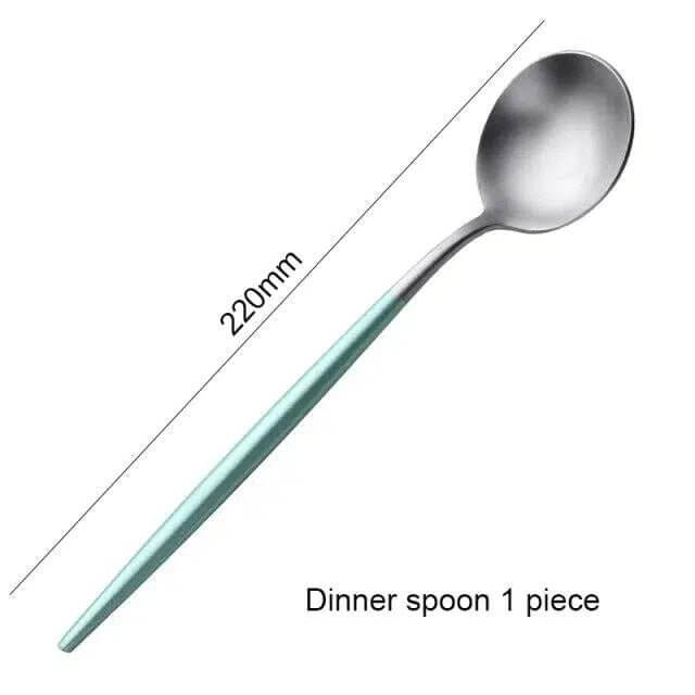 Mint Green + Gold Cutlery Set - Image 9