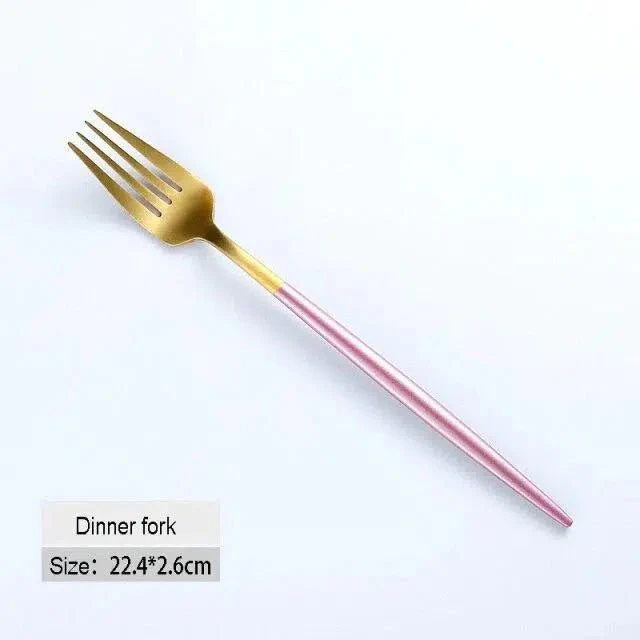 Pink + Gold Cutlery Set - Image 10