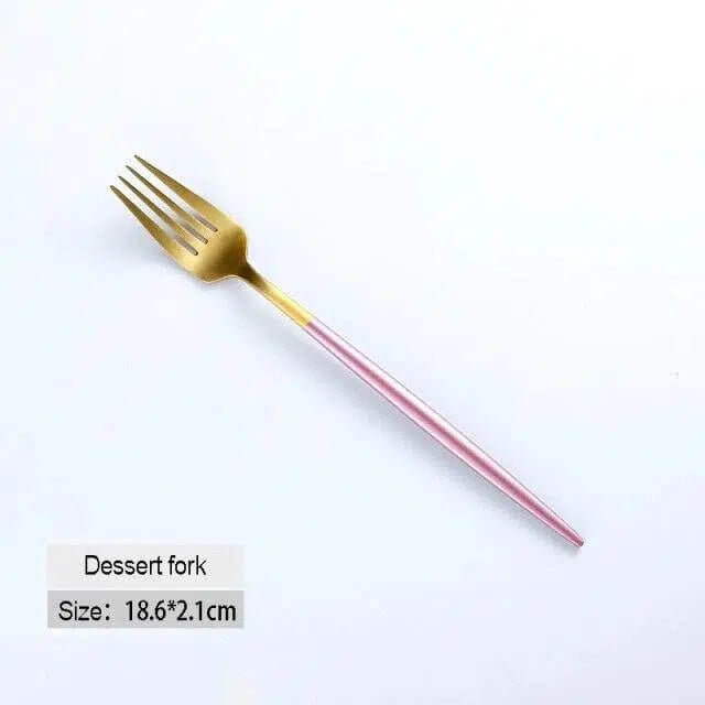 Pink + Gold Cutlery Set - Image 11