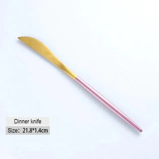 Pink + Gold Cutlery Set - Image 12