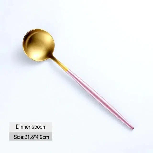 Pink + Gold Cutlery Set - Image 6