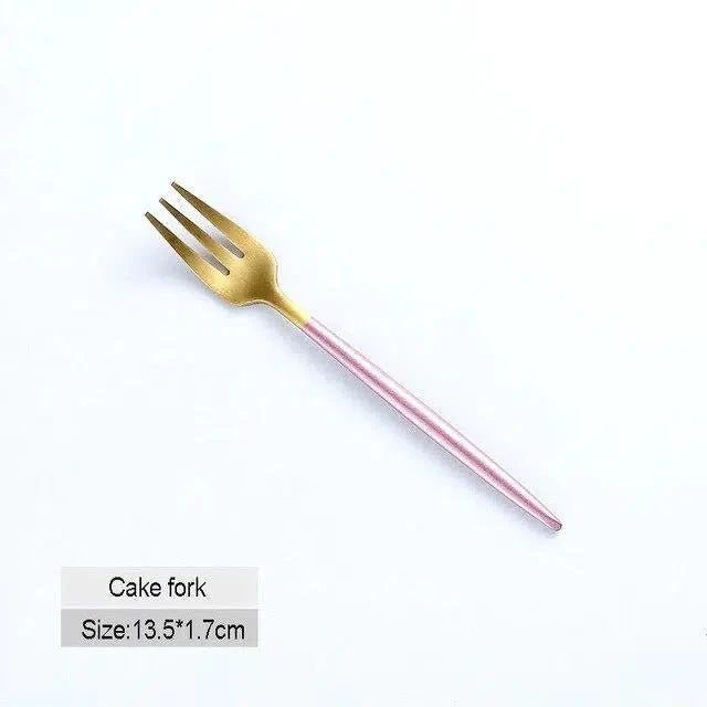Pink + Gold Cutlery Set - Image 9