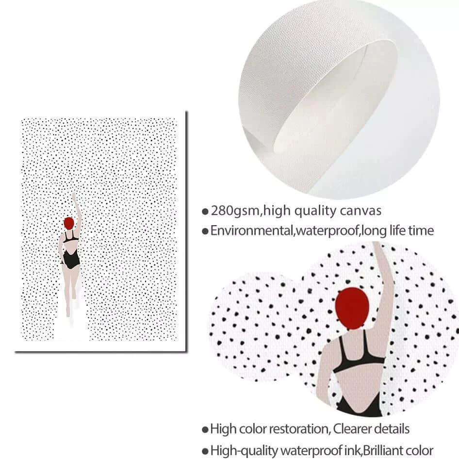 Swimmer Print - Image 4